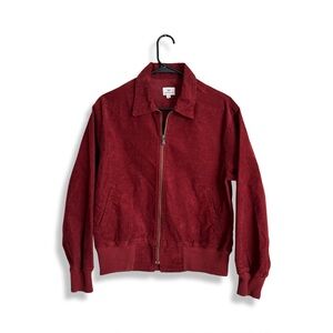 AG Adriano Goldschmied Burgundy Bomber Jacket | NEW -never worn | small